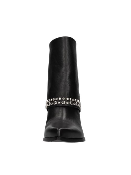 Leather ankle boots ELENA IACHI | E3700 NATURENERO